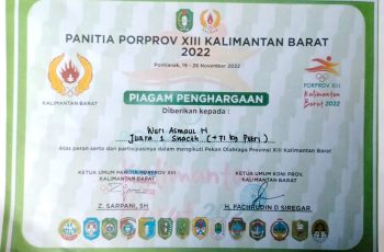 Juara I PORPROV Angkat Besi SNACH – Wuri Asmaul Hasanah